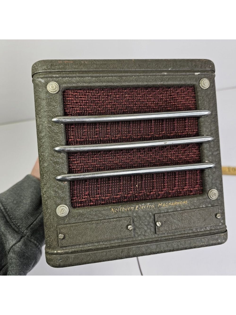 Northern Electric Speaker Box Magnaphone Speaker Works! Read